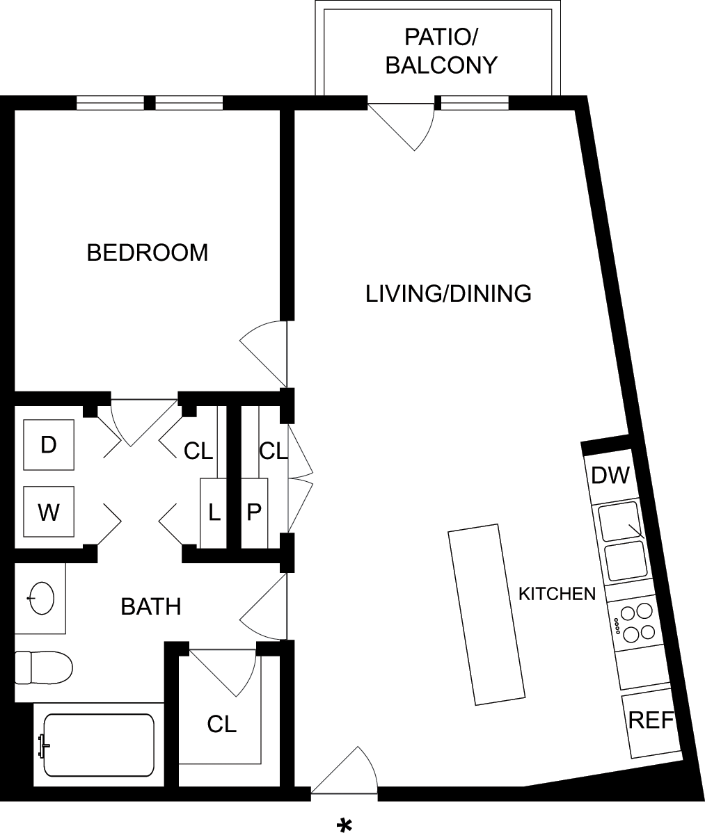 A1U floorplan